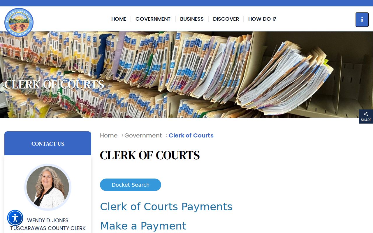 Tuscarawas County court docket Clerk of Courts search access