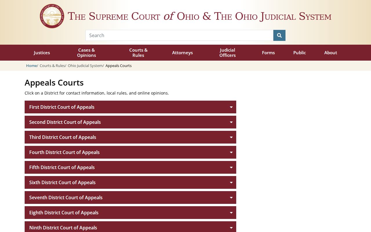 Tuscarawas County court docket Fifth District Court of Appeals information